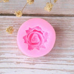 Rose Silicone Cake Mold 3D Flower Fondant Mold Cupcake Jelly Candy Chocolate Decoration Baking Tool Moulds Flower Bloom Rose Shape Silicone Fondant Soap Stevvex