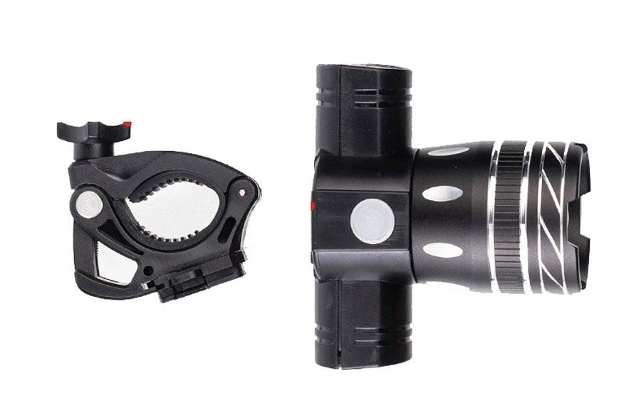 Rotatable Bicycle Light 800 Lumen Led Bike Headlight Zoom USB Rechargeable Aluminum Alloy Bike Lights Front And Back Powerful USB Rechargeable Bicycle Light Waterproof Bike Headlight Taillight 5000mAh Stevvex