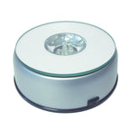 Rotating LED Crystal Display Base With Color Lights