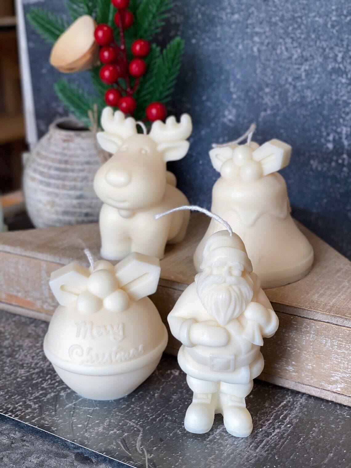 Round Bell Christmas Candle - Festive Holiday Decor for Your Home Lootquake LLC