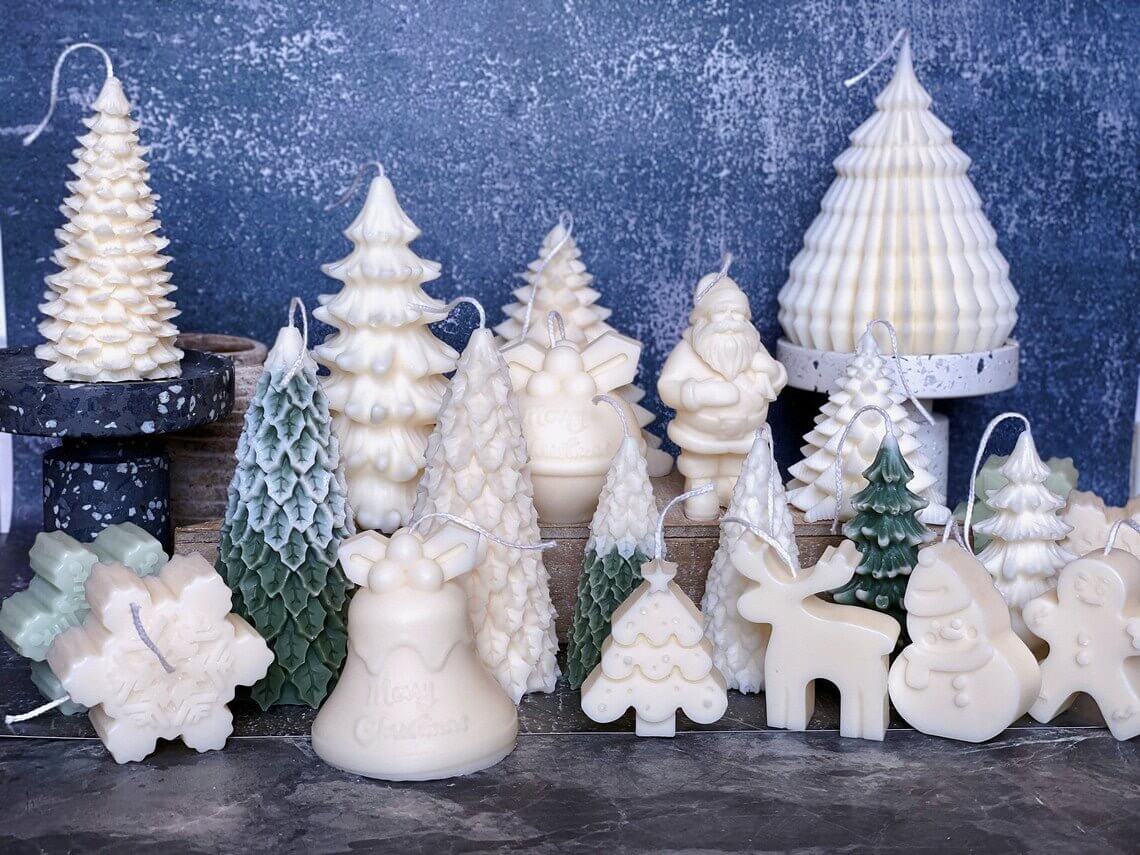 Round Bell Christmas Candle - Festive Holiday Decor for Your Home Lootquake LLC