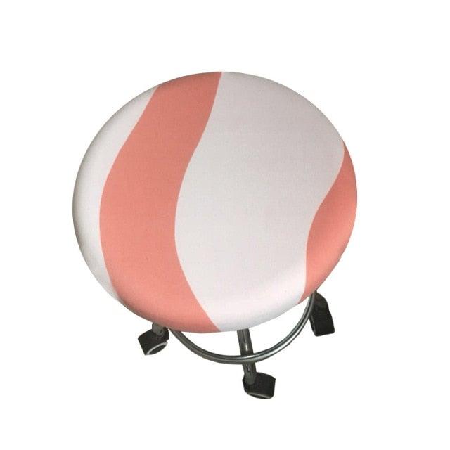 Round Chair Cover Bar Stool Cover Elastic Seat Cover Home Chair Slipcover Round Chair Bar Stool Floral Printed Padded Round Bar Stool Cover Cushion With Elastic Fabric Round Chair Seat Cushion For Wooden Metal Stools 30-40cm Stevvex