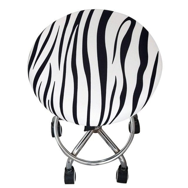 Round Chair Cover Bar Stool Cover Elastic Seat Cover Home Chair Slipcover Round Chair Bar Stool Floral Printed Padded Round Bar Stool Cover Cushion With Elastic Fabric Round Chair Seat Cushion For Wooden Metal Stools 30-40cm Stevvex