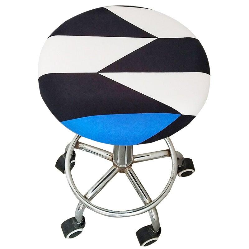 Round Chair Cover Bar Stool Cover Elastic Seat Cover Home Chair Slipcover Round Chair Bar Stool Floral Printed Padded Round Bar Stool Cover Cushion With Elastic Fabric Round Chair Seat Cushion For Wooden Metal Stools 30-40cm Stevvex