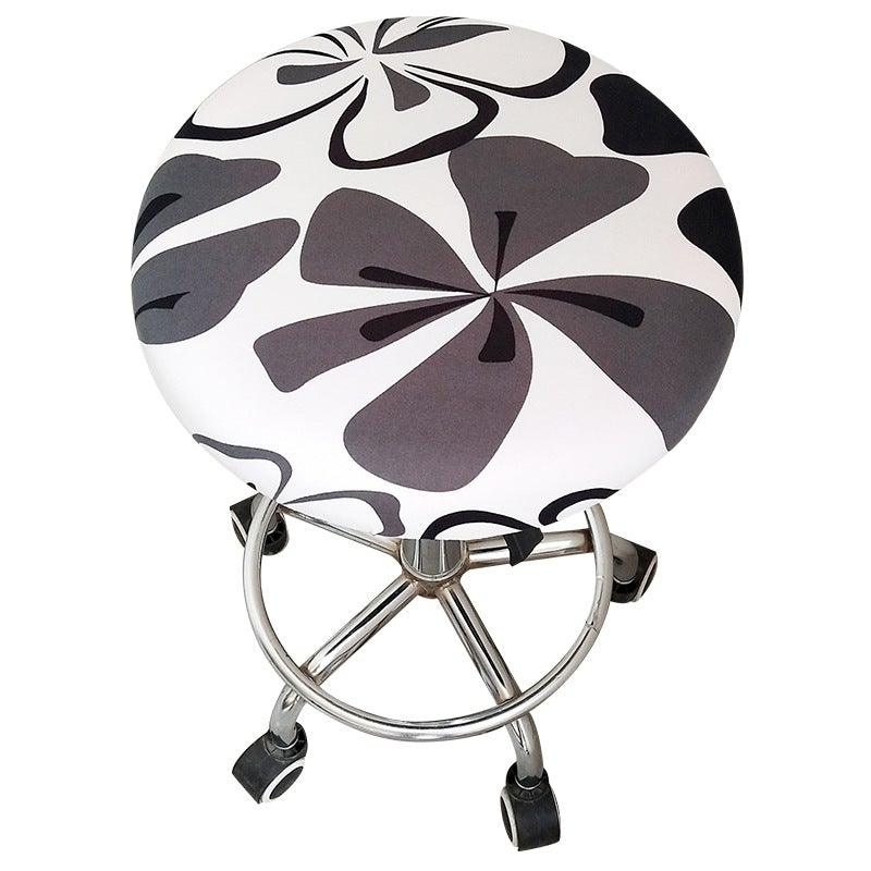 Round Chair Cover Bar Stool Cover Elastic Seat Cover Home Chair Slipcover Round Chair Bar Stool Floral Printed Padded Round Bar Stool Cover Cushion With Elastic Fabric Round Chair Seat Cushion For Wooden Metal Stools 30-40cm Stevvex