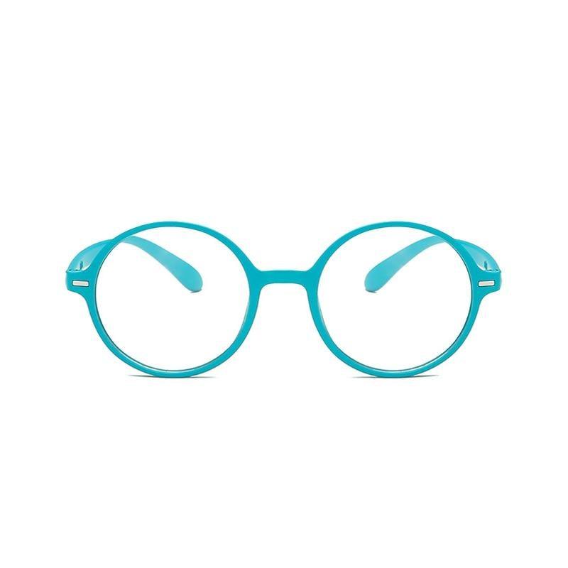 Round Frame Reading Glasses Stylish Anti Blue Light Eyeglasses Ultra Light Reading Glasses Portable Gift For Parents Unisex Stylish Eyeglasses Glasses Clear Lens Women Men Eyewear Anti Blue Light Glasses Stevvex