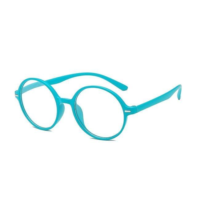 Round Frame Reading Glasses Stylish Anti Blue Light Eyeglasses Ultra Light Reading Glasses Portable Gift For Parents Unisex Stylish Eyeglasses Glasses Clear Lens Women Men Eyewear Anti Blue Light Glasses Stevvex