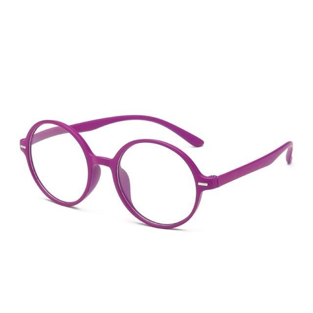 Round Frame Reading Glasses Stylish Anti Blue Light Eyeglasses Ultra Light Reading Glasses Portable Gift For Parents Unisex Stylish Eyeglasses Glasses Clear Lens Women Men Eyewear Anti Blue Light Glasses Stevvex
