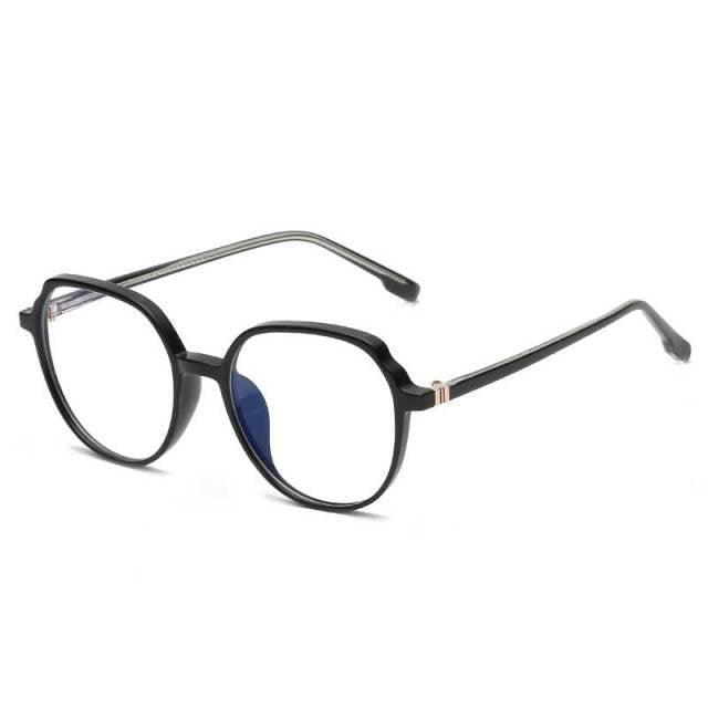 Round Frames Anti-Blue Light Optical Frame Glasses Eyewear Reading Glasses Blue Light Blocking Glasses Women And Men Retro Half Frame Anti Eyestrain Computer Gaming Glasses Stevvex