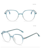 Round Frames Anti-Blue Light Optical Frame Glasses Eyewear Reading Glasses Blue Light Blocking Glasses Women And Men Retro Half Frame Anti Eyestrain Computer Gaming Glasses Stevvex