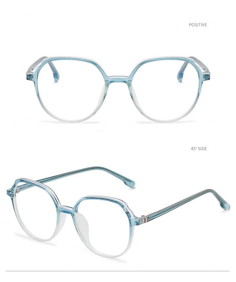 Round Frames Anti-Blue Light Optical Frame Glasses Eyewear Reading Glasses Blue Light Blocking Glasses Women And Men Retro Half Frame Anti Eyestrain Computer Gaming Glasses Stevvex