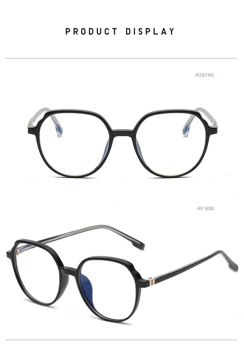Round Frames Anti-Blue Light Optical Frame Glasses Eyewear Reading Glasses Blue Light Blocking Glasses Women And Men Retro Half Frame Anti Eyestrain Computer Gaming Glasses Stevvex