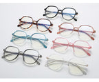 Round Frames Anti-Blue Light Optical Frame Glasses Eyewear Reading Glasses Blue Light Blocking Glasses Women And Men Retro Half Frame Anti Eyestrain Computer Gaming Glasses Stevvex