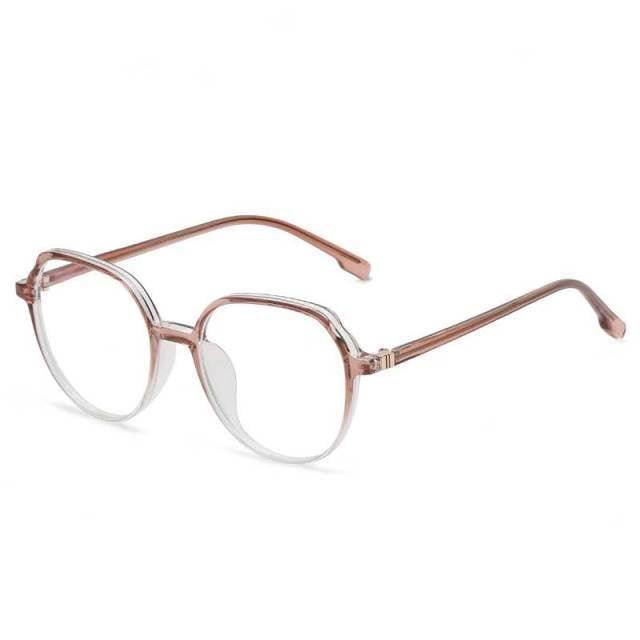 Round Frames Anti-Blue Light Optical Frame Glasses Eyewear Reading Glasses Blue Light Blocking Glasses Women And Men Retro Half Frame Anti Eyestrain Computer Gaming Glasses Stevvex