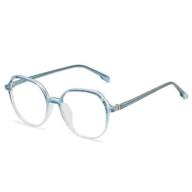 Round Frames Anti-Blue Light Optical Frame Glasses Eyewear Reading Glasses Blue Light Blocking Glasses Women And Men Retro Half Frame Anti Eyestrain Computer Gaming Glasses Stevvex