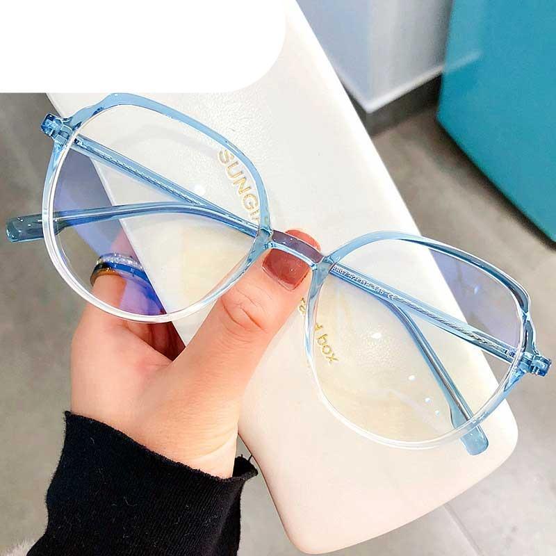 Round Frames Anti-Blue Light Optical Frame Glasses Eyewear Reading Glasses Blue Light Blocking Glasses Women And Men Retro Half Frame Anti Eyestrain Computer Gaming Glasses Stevvex
