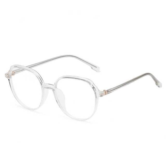 Round Frames Anti-Blue Light Optical Frame Glasses Eyewear Reading Glasses Blue Light Blocking Glasses Women And Men Retro Half Frame Anti Eyestrain Computer Gaming Glasses Stevvex
