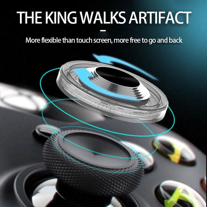 Round Game Joystick For Mobile Phone Rocker Tablet Android, Metal Button Controller With Suction Cup Mobile Phone Game Joystick Game Control Touch Screen Joypad Game Controller Stevvex