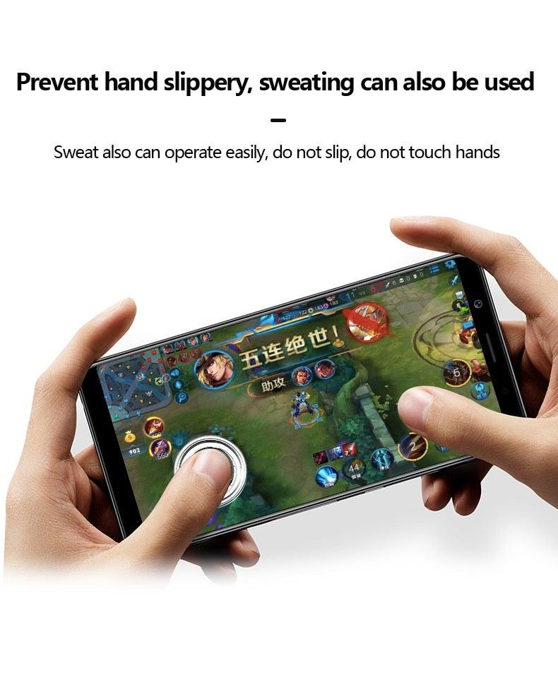 Round Game Joystick For Mobile Phone Rocker Tablet Android, Metal Button Controller With Suction Cup Mobile Phone Game Joystick Game Control Touch Screen Joypad Game Controller Stevvex