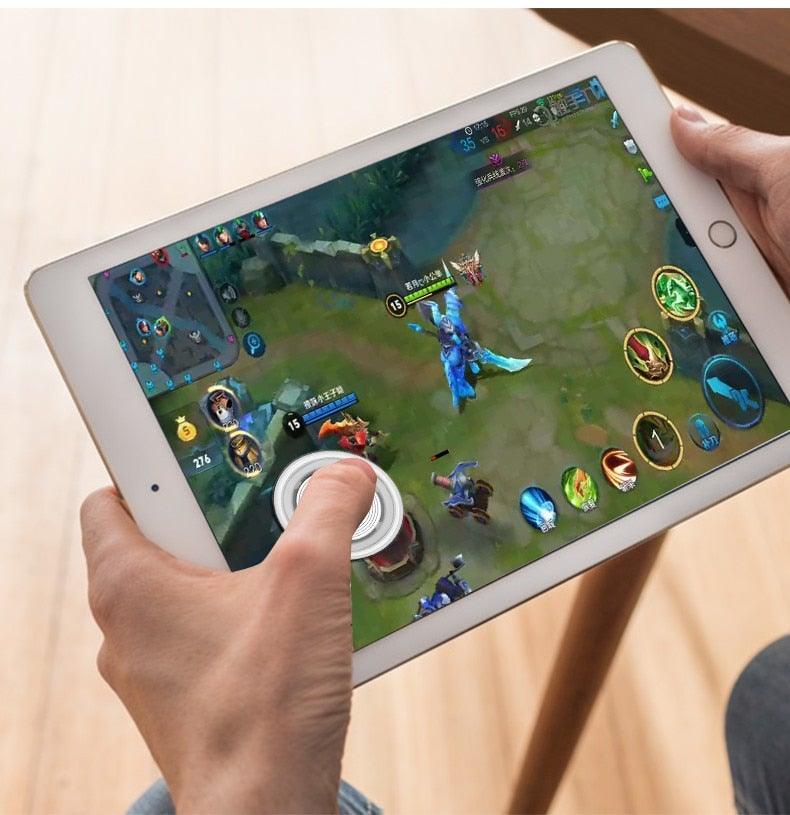 Round Game Joystick For Mobile Phone Rocker Tablet Android, Metal Button Controller With Suction Cup Mobile Phone Game Joystick Game Control Touch Screen Joypad Game Controller Stevvex