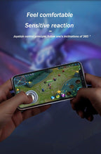 Round Game Joystick For Mobile Phone Rocker Tablet Android, Metal Button Controller With Suction Cup Mobile Phone Game Joystick Game Control Touch Screen Joypad Game Controller Stevvex