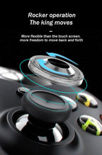 Round Game Joystick For Mobile Phone Rocker Tablet Android, Metal Button Controller With Suction Cup Mobile Phone Game Joystick Game Control Touch Screen Joypad Game Controller Stevvex