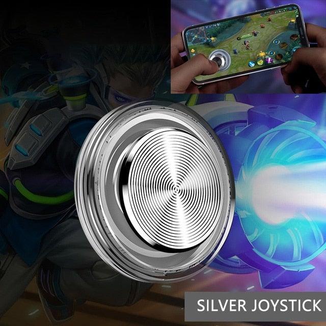 Round Game Joystick For Mobile Phone Rocker Tablet Android, Metal Button Controller With Suction Cup Mobile Phone Game Joystick Game Control Touch Screen Joypad Game Controller Stevvex
