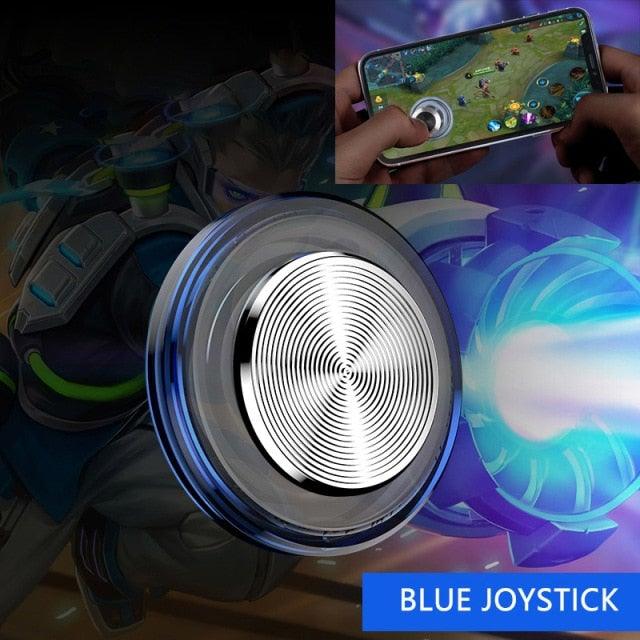 Round Game Joystick For Mobile Phone Rocker Tablet Android, Metal Button Controller With Suction Cup Mobile Phone Game Joystick Game Control Touch Screen Joypad Game Controller Stevvex