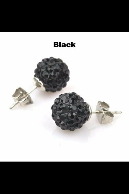 Round Sparkle Stud Earrings Promise Style Cubic Zirconia BandsCo Straps