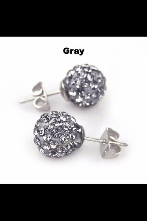 Round Sparkle Stud Earrings Promise Style Cubic Zirconia BandsCo Straps