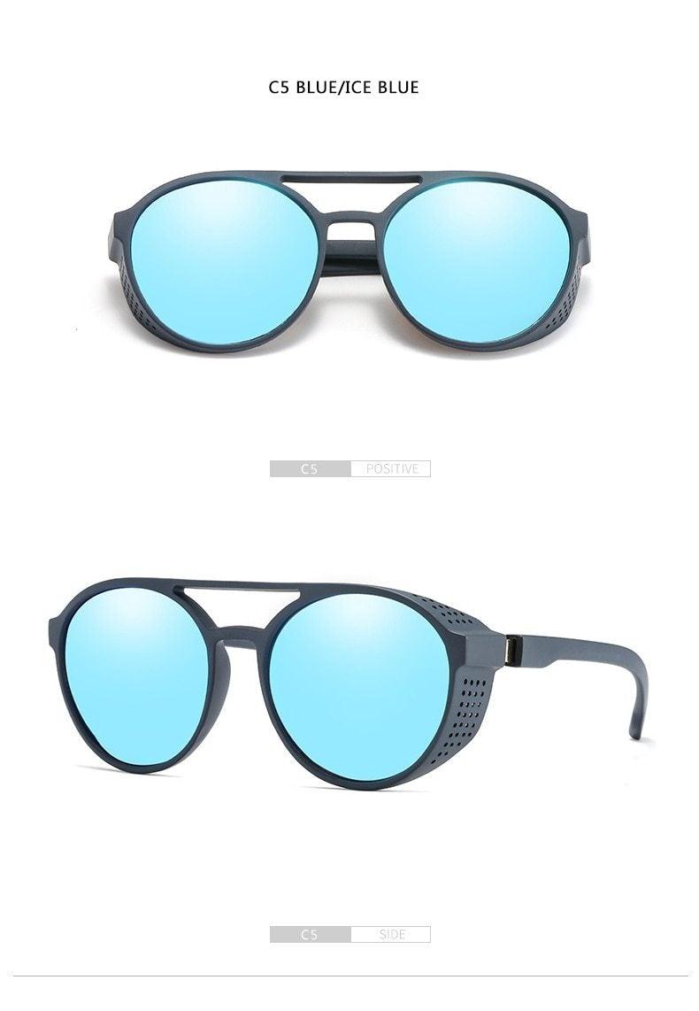 Round Vintage Sunglasses Retro Eyewear For Men Women Classic Sunglasses For Women & Men Retro Style Goggles In Round Shape Flip Up Driving Glasses Vintage Style & Fashionable  Eyewear Stevvex