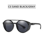 Round Vintage Sunglasses Retro Eyewear For Men Women Classic Sunglasses For Women & Men Retro Style Goggles In Round Shape Flip Up Driving Glasses Vintage Style & Fashionable  Eyewear Stevvex