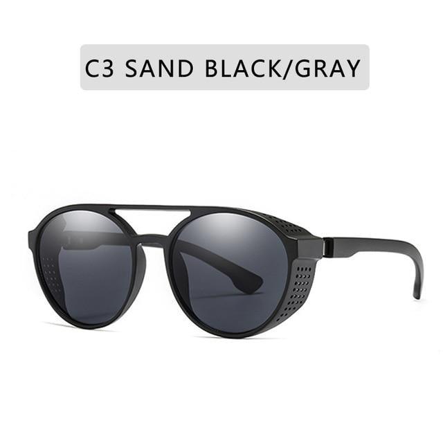Round Vintage Sunglasses Retro Eyewear For Men Women Classic Sunglasses For Women & Men Retro Style Goggles In Round Shape Flip Up Driving Glasses Vintage Style & Fashionable  Eyewear Stevvex