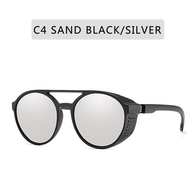Round Vintage Sunglasses Retro Eyewear For Men Women Classic Sunglasses For Women & Men Retro Style Goggles In Round Shape Flip Up Driving Glasses Vintage Style & Fashionable  Eyewear Stevvex
