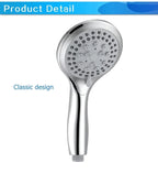 High Pressure Shower Head 5 Settings Handheld Shower Heads Spray With 5 FT Hose Pi-Mart