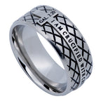 Silver Diamond Back Cross Ring KingdomWear