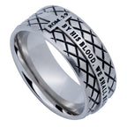 Silver Diamond Back Cross Ring KingdomWear