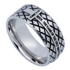 Silver Diamond Back Cross Ring KingdomWear