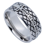 Silver Diamond Back Cross Ring KingdomWear