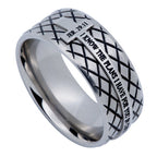 Silver Diamond Back Cross Ring KingdomWear
