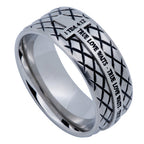 Silver Diamond Back Cross Ring KingdomWear