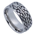 Silver Diamond Back Ring -True Love Waits KingdomWear