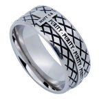 Silver Diamond Back Cross Ring KingdomWear