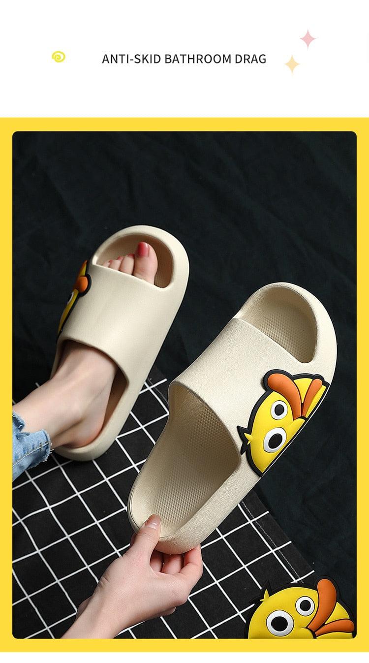 Rubber Beach Slides Waterproof Women Men's Slippers Sandals Cotoon Fur Thick Sole Winter Home Bath Shoes Memory Foam Bedroom Slippers Indoor Shoes Fuzzy Garden Waterproof Slippers Stevvex