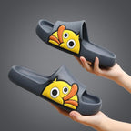 Rubber Beach Slides Waterproof Women Men's Slippers Sandals Cotoon Fur Thick Sole Winter Home Bath Shoes Memory Foam Bedroom Slippers Indoor Shoes Fuzzy Garden Waterproof Slippers Stevvex