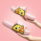 Rubber Beach Slides Waterproof Women Men's Slippers Sandals Cotoon Fur Thick Sole Winter Home Bath Shoes Memory Foam Bedroom Slippers Indoor Shoes Fuzzy Garden Waterproof Slippers Stevvex