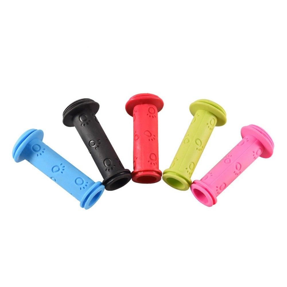 Rubber Bike Bicycle Handle Bar Grips Tricycle Scooter Handlebar For Kids Child Colorful Non-Slip Cycling Handlebar Grips New Kids Bike Security Grips With Impact Protection For Balance Bikes Stevvex