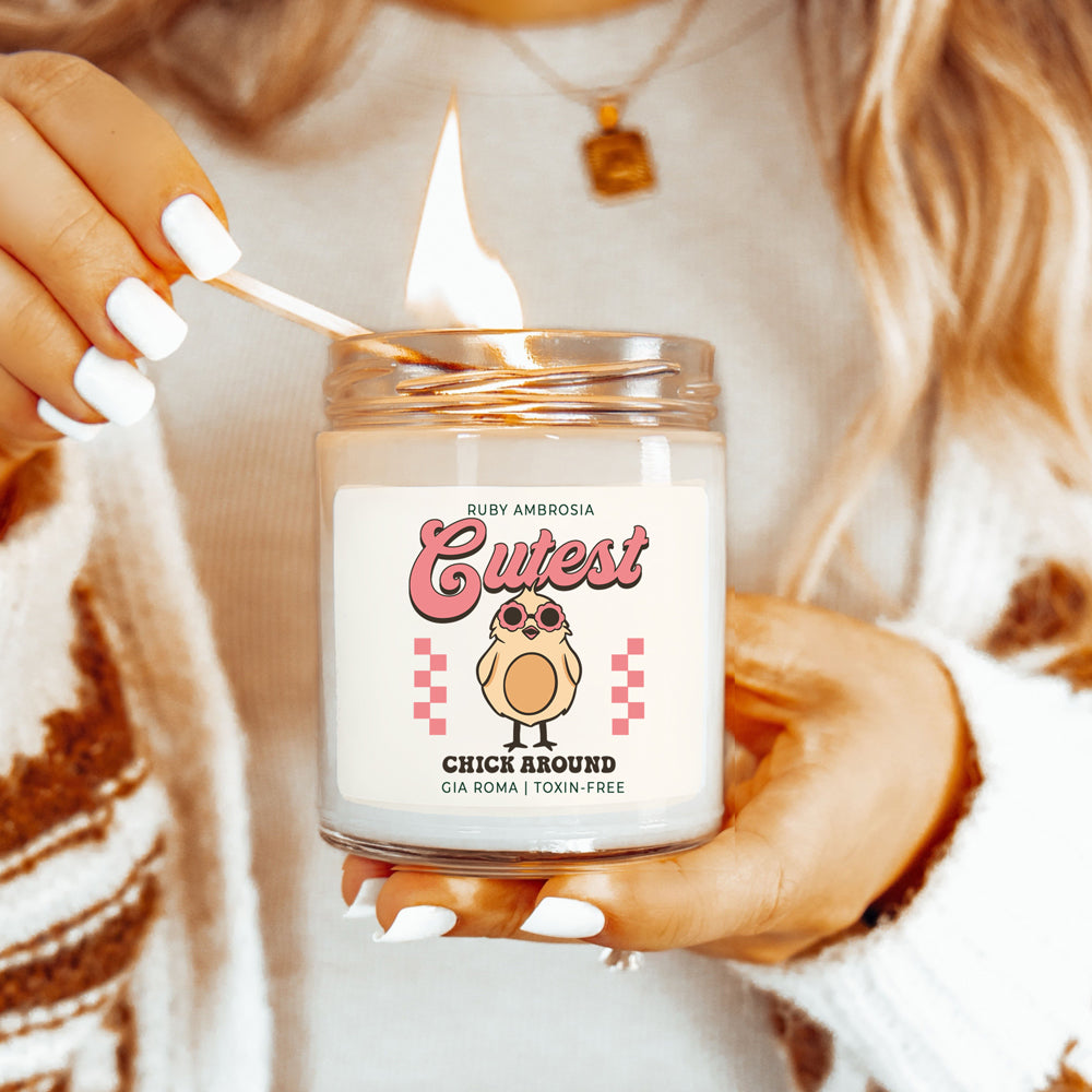 Ruby Ambrosia Scented Soy Candle 9oz Sweet Red Fruit And Wine Aroma BandsCo Straps