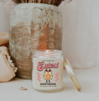 Ruby Ambrosia Scented Soy Candle 9oz Sweet Red Fruit And Wine Aroma BandsCo Straps