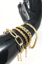 Run It Up Red Chain Bracelet Luxe Statement Jewelry